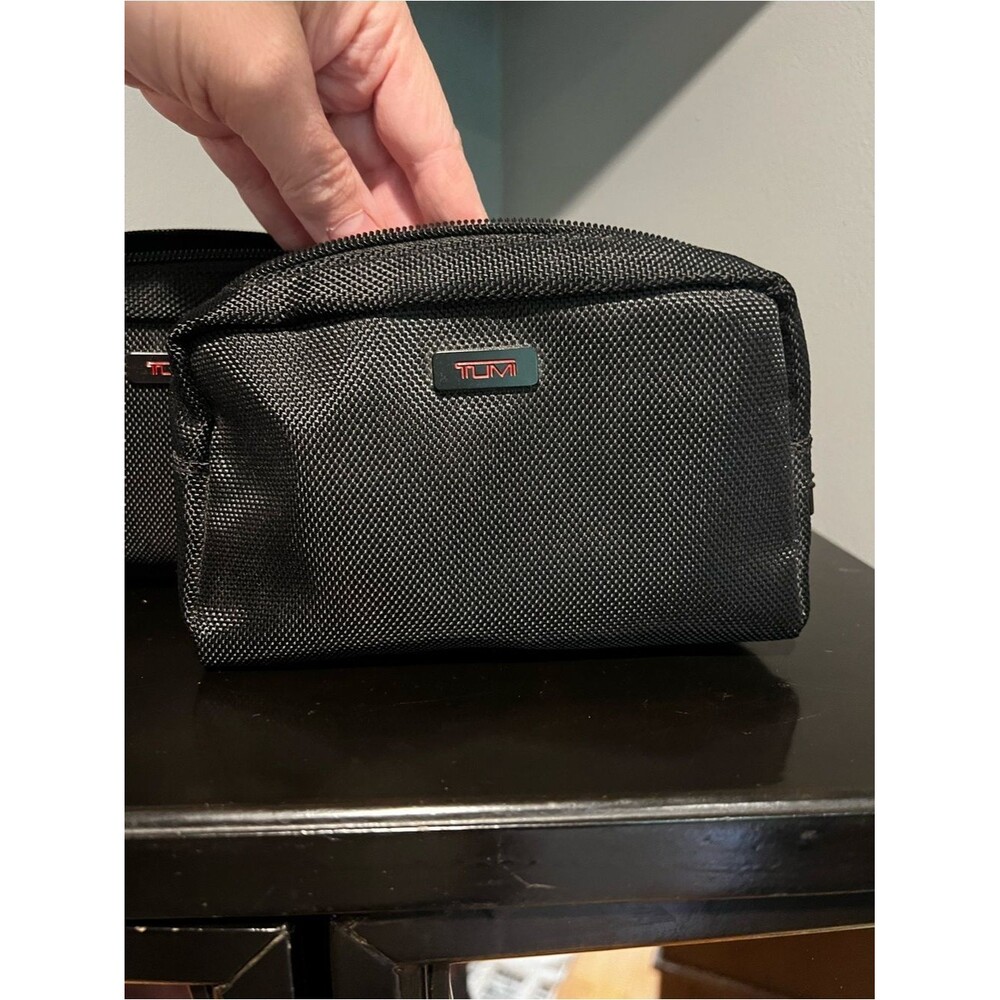 Set of Two Tumi Alpha Mini Amenity Case in Black